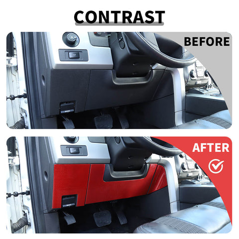 For 2009-2014 Ford F150 Raptor Front Dash Panel Center Console Decor Cover Trim