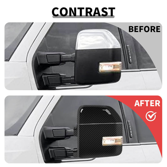 For 2017-2022 Ford F250/F350/F450/F550 Full Rearview Mirror Shell Towing Trim Cover