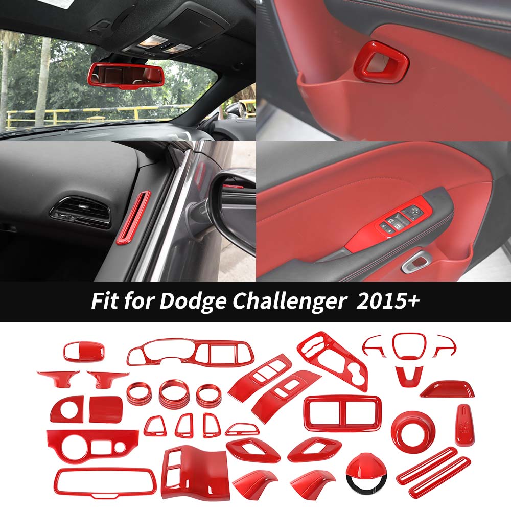 Auto ABS Koolstofvezel Deurslot Cover Guard Trim Deuren Vergrendeling Protector Sticker Sticker, voor Dodge Challenger 2012-2020 Accessoires Auto ABS Koolstofvezel Deurslot Cover Guard Trim Deuren Vergrendeling Protector Sticker Sticker, voor Dodge Challenger 2012-2020 Accessoires