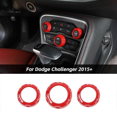 For 2015+ Dodge Challenger & 2011+ Charger & 2012-2017 Ram & 2016-2020 Durango & 2011+ 300C Air Conditioning Switch Trim Ring Cover
