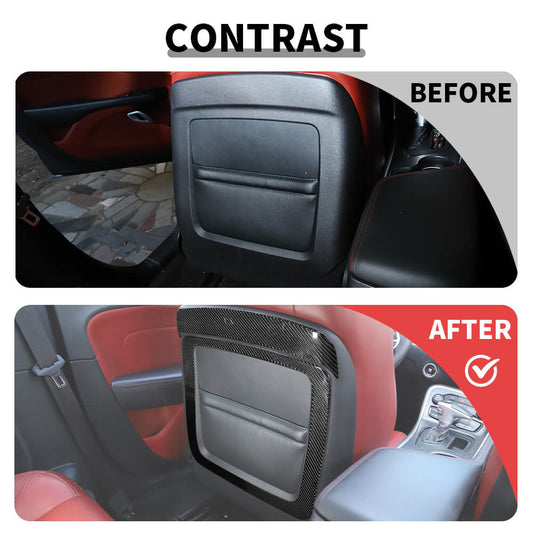 For 2015+ Dodge Challenger Seat Back Decorative Panel Trim Cover