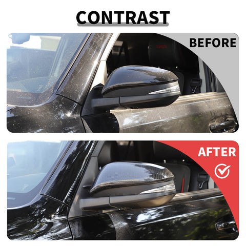 For 2017-2023 4Runner Rearview Mirror Shell & Door Handle & Tailgate Guard Cover Kit