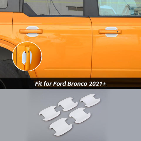 Exterior Door Handle Bowl Panel Cover Trim Bezel For Ford Ford Bronco 2021+ 4-Door Accessories | CheroCar