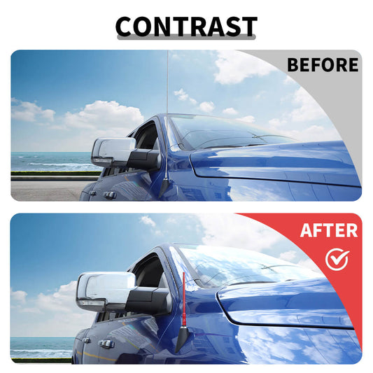 For 2010-2015 Dodge RAM Exterior Engine Hood Side Stubby Short Antenna Accessories