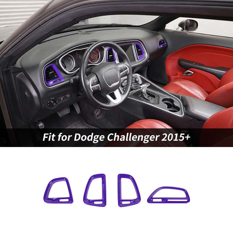 Center Console Air Condition Outlet Vent Trim For Dodge Challenger 2015+ Accessories | CheroCar