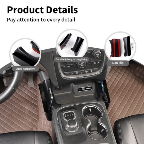 For 2014-2020 Dodge Durango Center Console Gear Shift Storage Box Organizer Tray