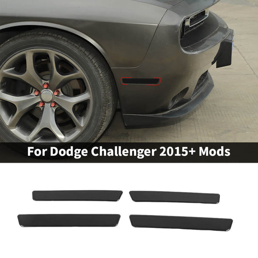 For 2015+ Dodge Challenger Smoked Black Wheel Eyebrow Light Cover Trim Strip