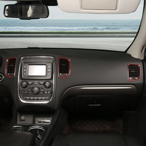 For 2014-2020 Dodge Durango Interior Center Console Dash Set Decor Cover Trims Kit