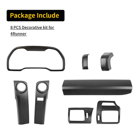 For 2010-2023 4Runner Interior Center Console Trim Cover Kit