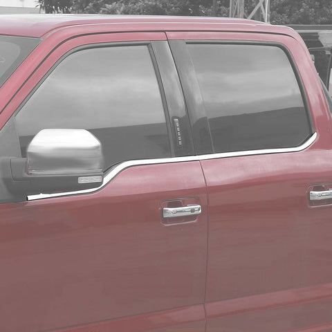 Door Window Bottom Sill Trim Cover Molded For Ford F150 2015-2020 Accessories | CheroCar