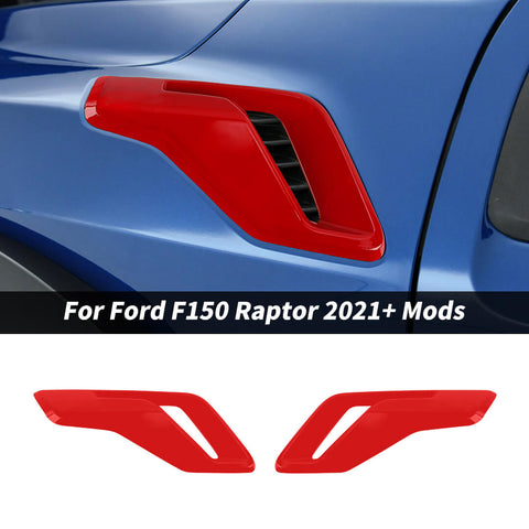 For 2021+ Ford F150 Raptor Front Leaf Board Fender Side Air Vent Cover Trim