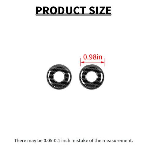 For 2014+ Dodge Challenger Door Lock Pin Decor Cover Trim Ring