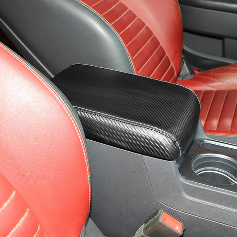 For 2009-2014 Dodge Challenger Leather Center Console Armrest Box Panel Trim Cover