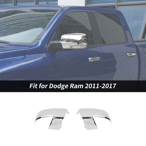 Side Rear-view Mirror Cover Trim Decor For Dodge Ram 2011-2017 Black Accessories | CheroCar