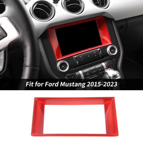 For 2015-2023 Ford Mustang  8'' Dashboard GPS Navigation Cover Decor Trim