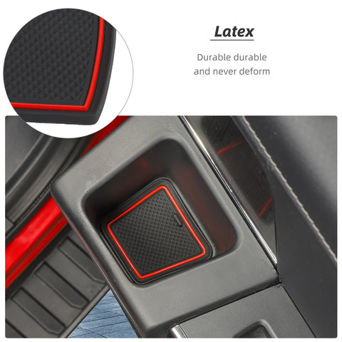 38 x Non-Slip Door Slot Cup Storage Box Mat Interior Pads For Ford F150 2021+ Accessories | CheroCar