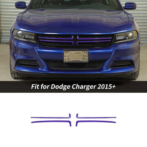 Front Grille Inserts Trim Frame Cover For Dodge Charger 2015+ Accessories | CheroCar