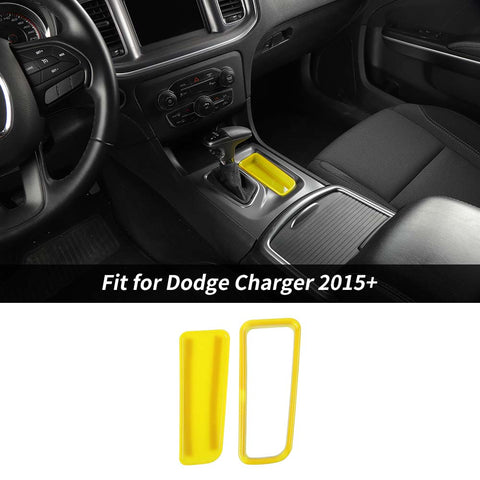 Gear Shift Storage Compartment Decor For Dodge Charger 2015+ Accessories | CheroCar