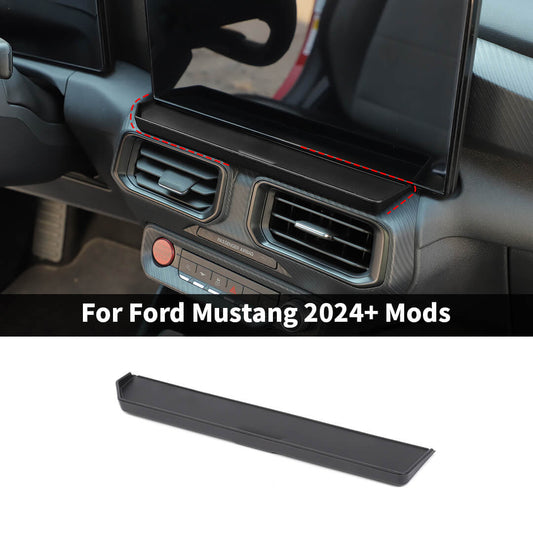 For 2024+ Ford Mustang Center Console Under Display Screen Storage Box Organizer