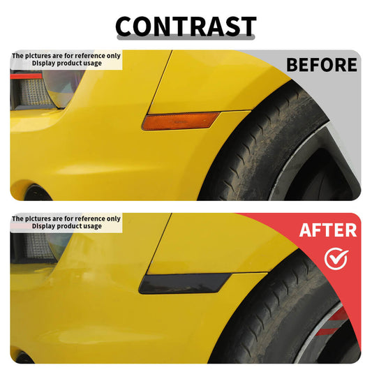 Fit For 2010-2015 Chevy Camaro Front Wheel Arch Rear Tail Light Trim Cover