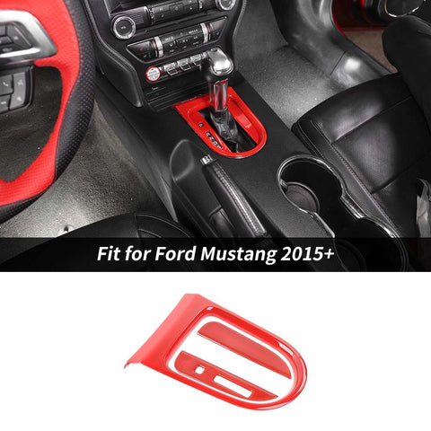 Central Gear Shift Frame Cover Trim Panel For Ford Mustang 2015+ Accessories | CheroCar