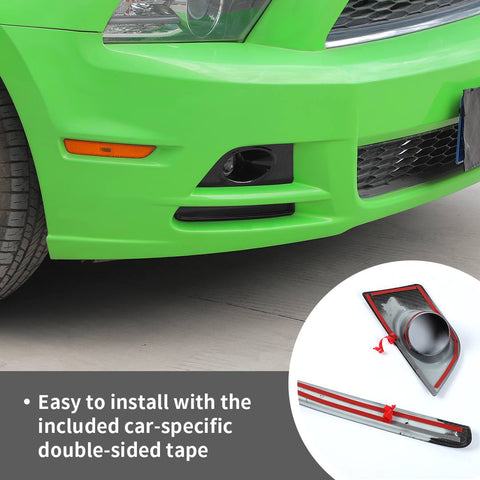 For Ford Mustang 2010-2014 Mustang Front Fog Iight Trim Black