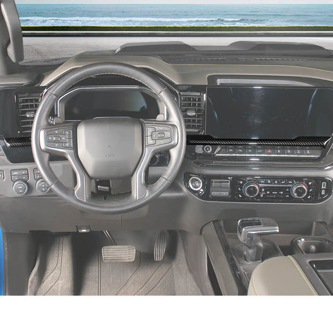 For 2022+ Chevy Silverado Interior Center Console Dash Panel Trim Overlay