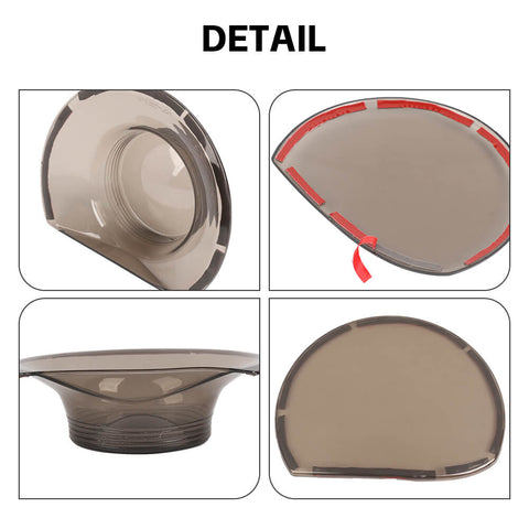 For 2015+ Dodge Challenger Smoked Black Headlight Lamp Cover Trim Decoration