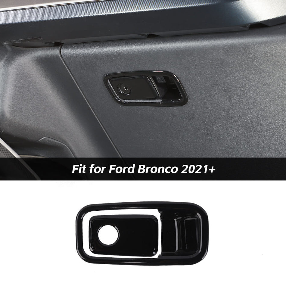 For 2021+ Ford Bronco Passenger Storage Box Switch Panel Frame Cover Trim