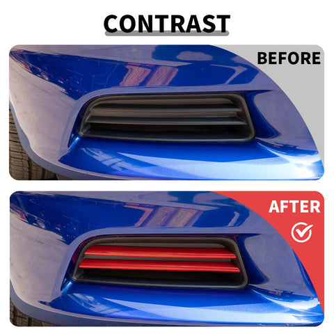 For 2015+ Dodge Charger Front Bumper Strips Overlay Trim Cover