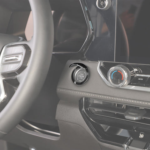 For 2023+ Chevy Colorado One Key Start Engine Stop Switch Button Cover Trim