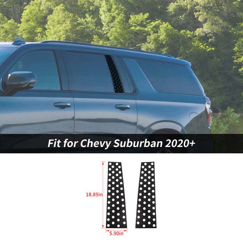 Rear Small Window Glass Sticker Decal Trim For Chevy Suburban 2020+ Accessories | CheroCar