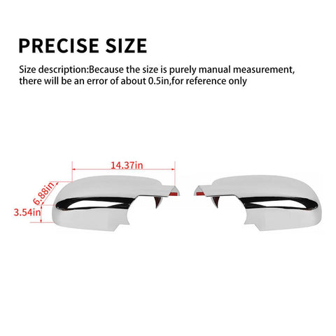 For 2007-2013 Chevy Suburban /Avalanche /Silverado /GMC-YUKON/SIREEA/Tahoe Rearview Mirror Shell Cover Trim Full-Cover