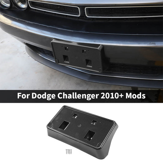 For 2010+ Dodge Challenger Front License Plate Holder Bracker Base