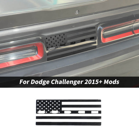 For 2015+ Dodge Challenger Rear Center Cover Trim Sticker