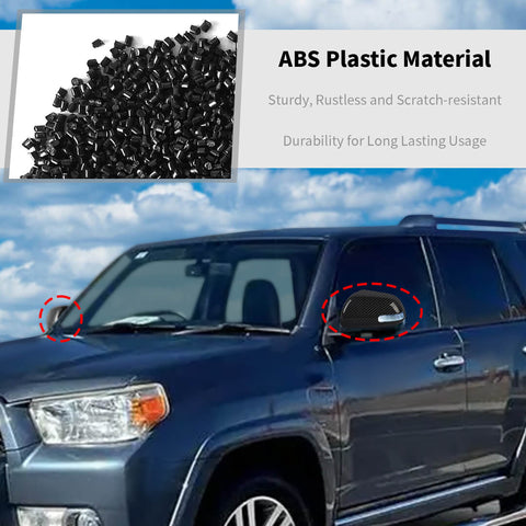 For 2010-2013 4Runner Car Rear View Mirror Panel Decor Cover Trim Shell Cap