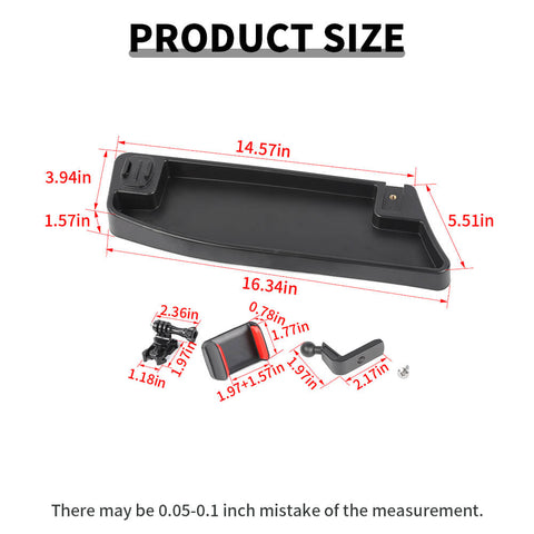 For 2007-2013 Chevy Silverado Center Console Phone Holder Stand Storage Box