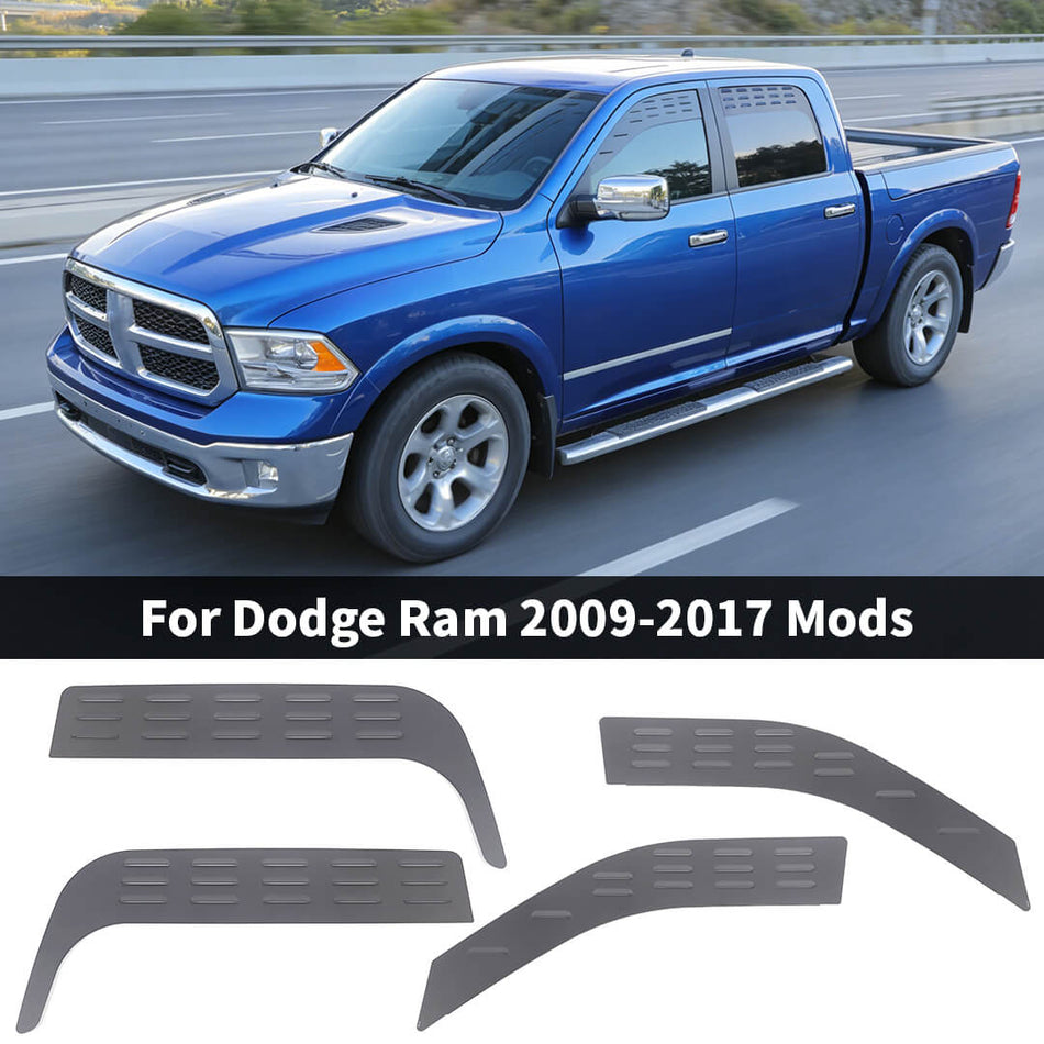 For 2009-2017 Dodge RAM Front Rear Window Glass Louver Ventilation Panel Air Vent Plate