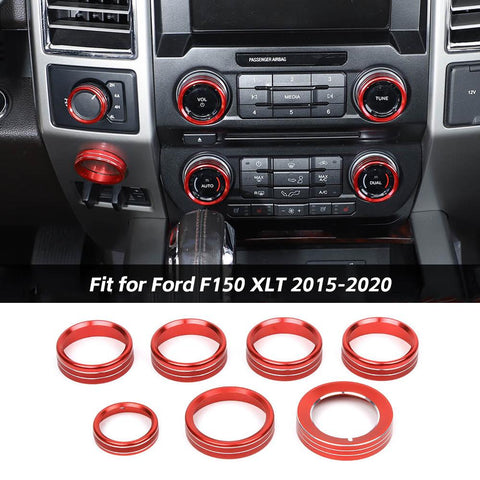 Interior Trim Full Set Available Separately Red For Ford F150 2015-2020 Accessories | CheroCar