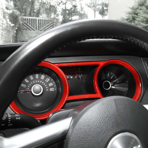 Inner Dashboard Instrument Box Panel Frame Ring Trim For Ford Mustang 2010-2014 Accessories | CheroCar