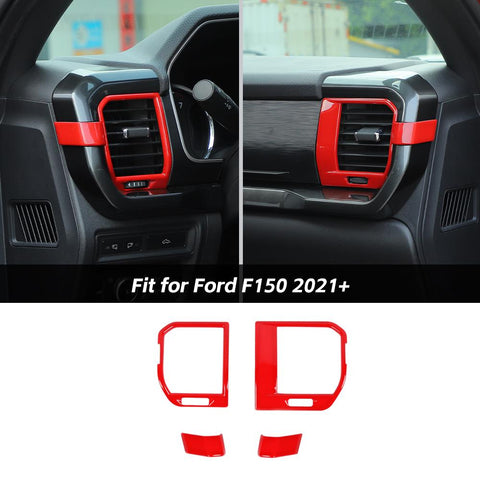 Center Console Side Air Vent AC Outlet Cover Trim Decor For Ford F150 2021+ Accessories | CheroCar