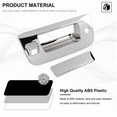 for 2007–2013 Chevy Silverado/GMC Sierra Tailgate Handle Trim (Fits with Camera & Lock)