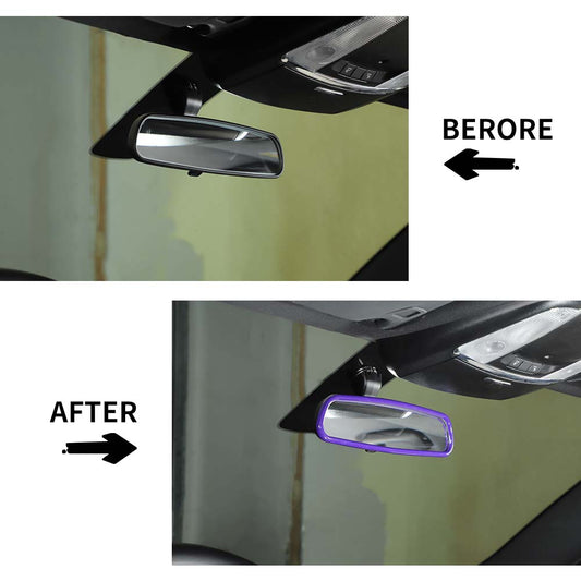 For 2010+ Dodge Charger Interior Rearview Mirror Frame Trim Cover Bezels