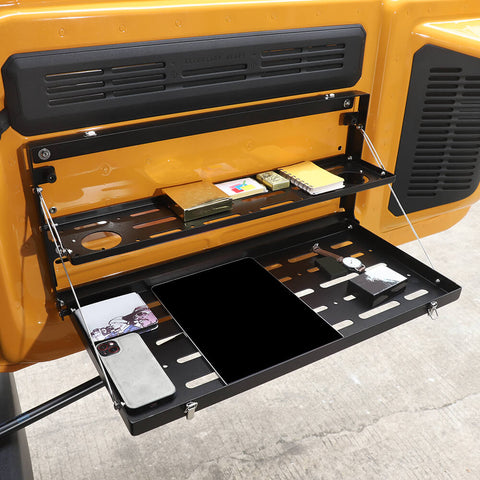 For 2021+ Ford Bronco Double Layer Rear Door Tailgate Table Shelf Storage Rack