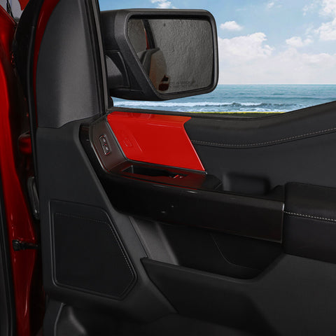 For 2021+ Ford F150 Interior Front Door Panel Handles Cover Trim (2 pcs)