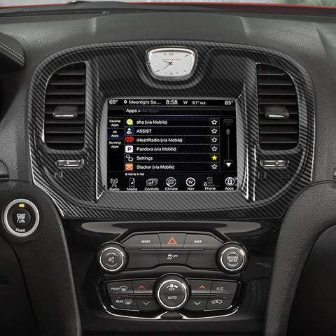 For 2015+ Chrysle 300/300C Central Console Navigation GPS Cover Trim