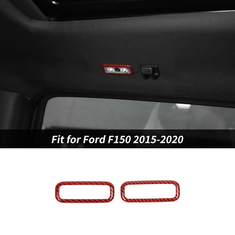 Rear Roof Reading Light Lamp Trim Bezel Decor For Ford F150 2015-2020 Accessories | CheroCar