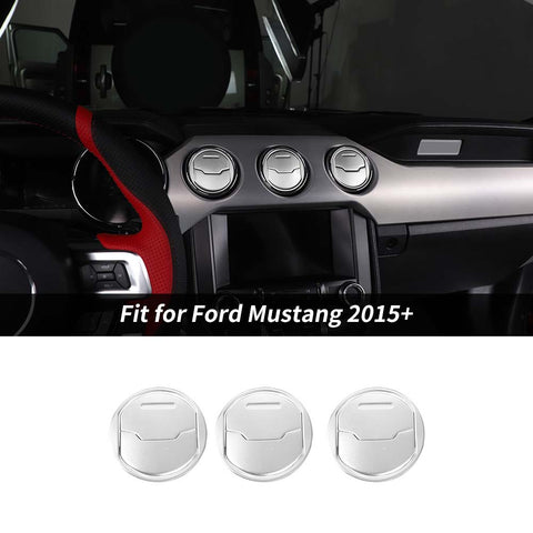 Center Dashboard AC Air Vent Outlet Cover Trim Decor For Ford Mustang 2015+ Accessories | CheroCar