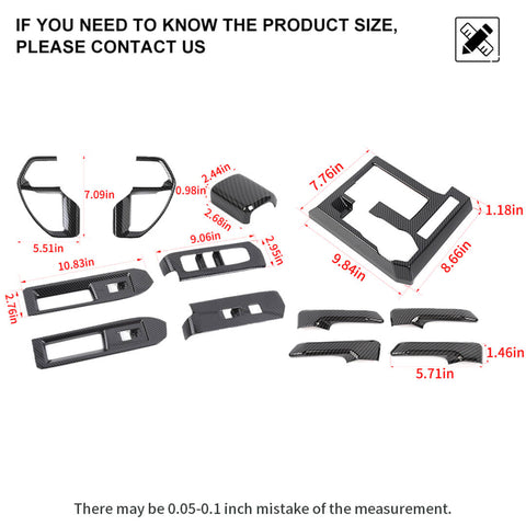 For 2024+ 4Runner Interior Center Console Decoration Cover Trim Kit