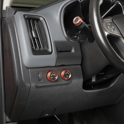 8 x Center Console Control Switch Knob Trim For Chevy Colorado 2014+ Accessories | CheroCar